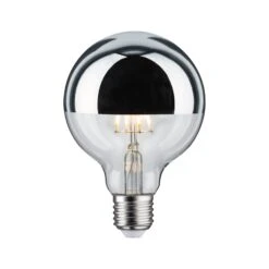 Paulmann Modern Classic Edition Standard 230V LED Globe Kopfspiegel E27 G95 600lm 6,5W 2700K Dimmbar Kopfspiegel Silber