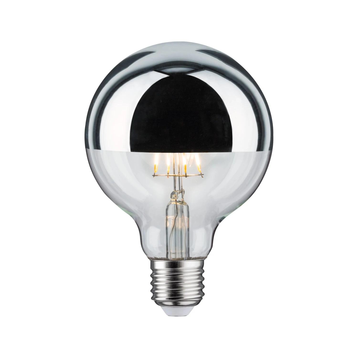 Paulmann Modern Classic Edition Standard 230V LED Globe Kopfspiegel E27 G95 600lm 6,5W 2700K Dimmbar Kopfspiegel Silber