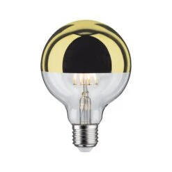 Paulmann Modern Classic Edition Standard 230V LED Globe Kopfspiegel E27 G95 600lm 6,5W 2700K Dimmbar Kopfspiegel Gold