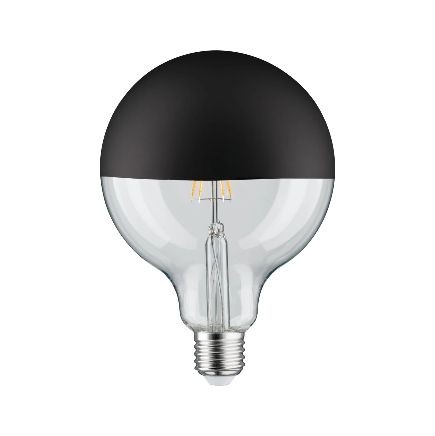 Paulmann Modern Classic Edition Standard 230V LED Globe Kopfspiegel E27 G125 600lm 6,5W 2700K Dimmbar Kopfspiegel Schwarz Matt – Bild 5