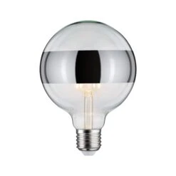 Paulmann Modern Classic Edition Standard 230V LED Globe Ringspiegel E27 640lm 6,5W 2700K Dimmbar Ringspiegel Silber