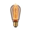 Paulmann Inner Glow Edition LED Kolben LED Kolben Innenkolben Spiralmuster E27 230V 120lm 3,6W 1800K Dimmbar Gold