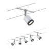 Paulmann LED Seilsystem TubeLED 5x150lm 5x4W 2700K 230/12V Weiß/Schwarz/Chrom