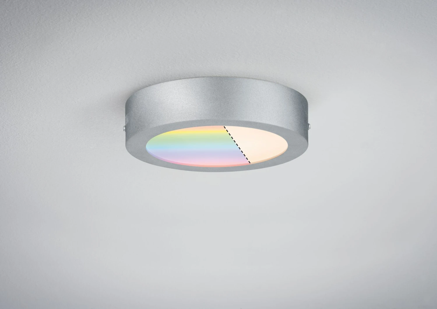 Paulmann LED Panel Smart Home Zigbee 3.0 Cesena Rund 170mm 9W 500lm RGBW Chrom Matt Dimmbar - Image 5