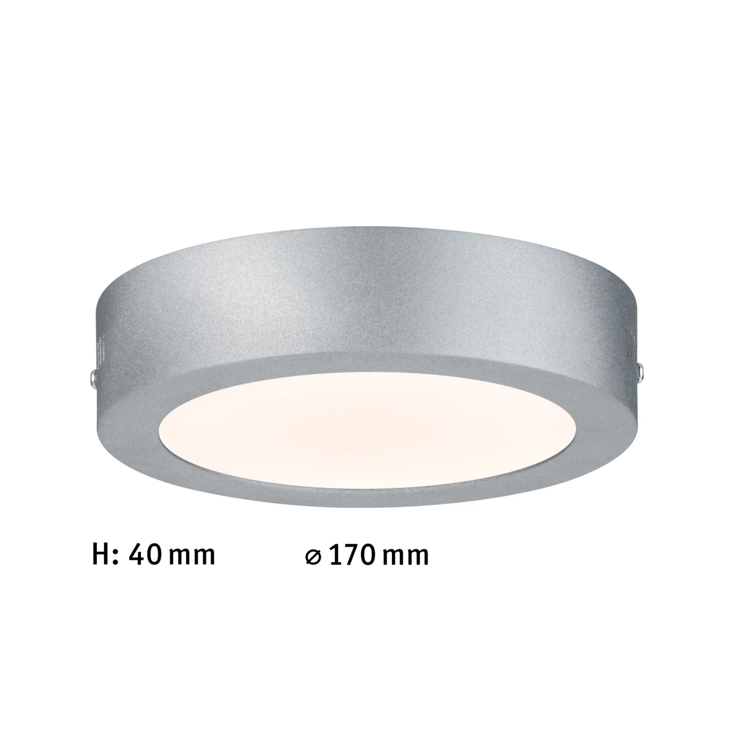 Paulmann LED Panel Smart Home Zigbee 3.0 Cesena Rund 170mm 9W 500lm RGBW Chrom Matt Dimmbar - Image 3