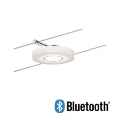 Paulmann LED Seilsystem Smart Home Bluetooth DiscLED I Einzelspot 200lm 4,4W Tunable White Dimmbar 12V Satin