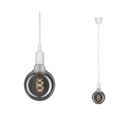 Paulmann Neordic Pendelleuchte Ketil E27 Max. 60W Weiß Dimmbar Silikon/Kunststoff