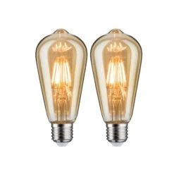 Paulmann Vintage Edition Bundle LED Kolben E27 230V 2x680lm 2x6,5W 2500K Gold