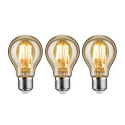 Paulmann 1879 Bundle LED Birne E27 230V 3x470lm 3x6W 1700K Dimmbar Gold
