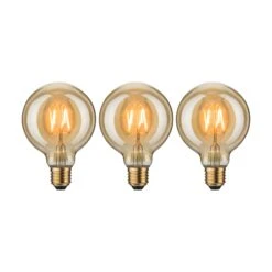 Paulmann 1879 Bundle LED Globe E27 230V 3x170lm 3x2,7W 1700K Gold