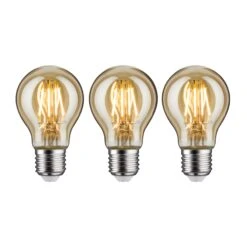 Paulmann Vintage Edition Bundle LED Birne E27 230V 3x500lm 3x4,7W 2500K Gold
