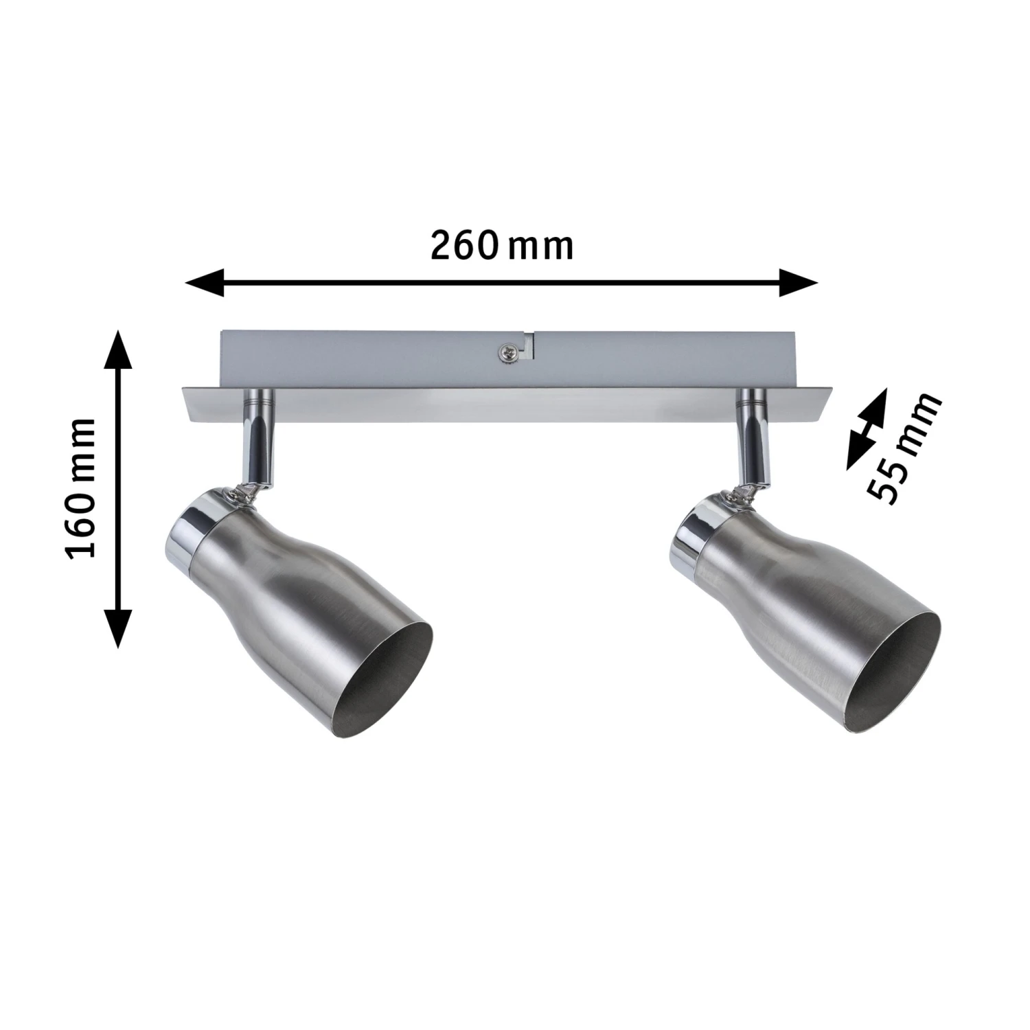 Paulmann Spotlight Meli GU10 230V Max. 2x10W Dimmbar Nickel Satiniert - Image 2
