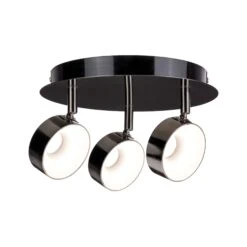 Paulmann LED Spotlight 3-Step-Dim Funnel 3000K 3x280lm 230V 3x6W Dimmbar Schwarzchrom/Chrom