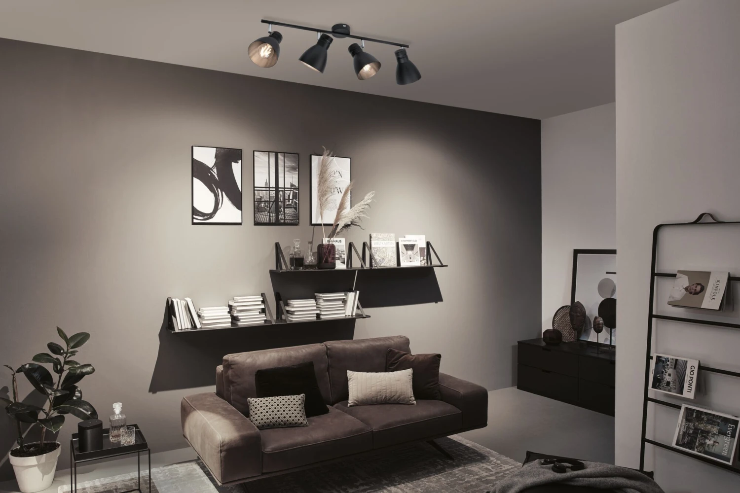 Paulmann Spotlight Davy E27 230V Max. 4x20W Dimmbar Schwarz - Image 4