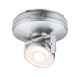 Paulmann LED Unterschrankleuchte Batterie Rotate Inkl. Schalter 92mm 66lm 3000K Dimmbar Chrom Matt