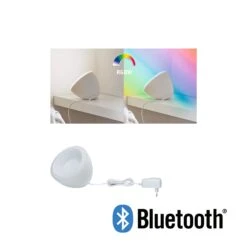 Paulmann LED Tischleuchte Smart Home Bluetooth Cornus RGBW 641lm 12W Weiß