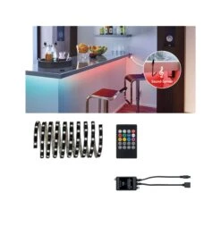 Paulmann YourLED LED Strip Lights And Sound Für Musikgesteuerten Farbwechsel 3m Beschichtet 17,8W RGB 18VA