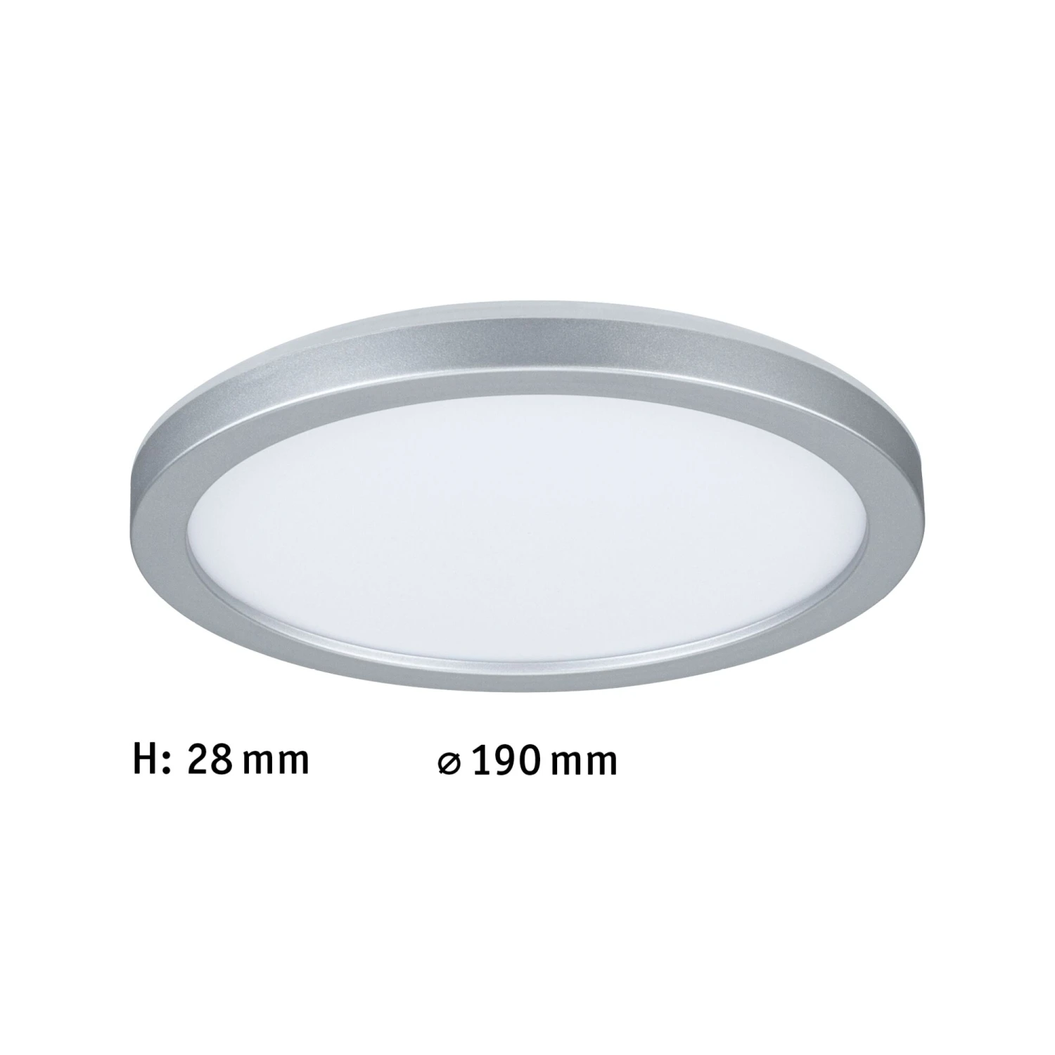 Paulmann LED Panel Atria Shine Backlight Rund 190mm 11,2W 850lm 3000K Chrom Matt - Image 2