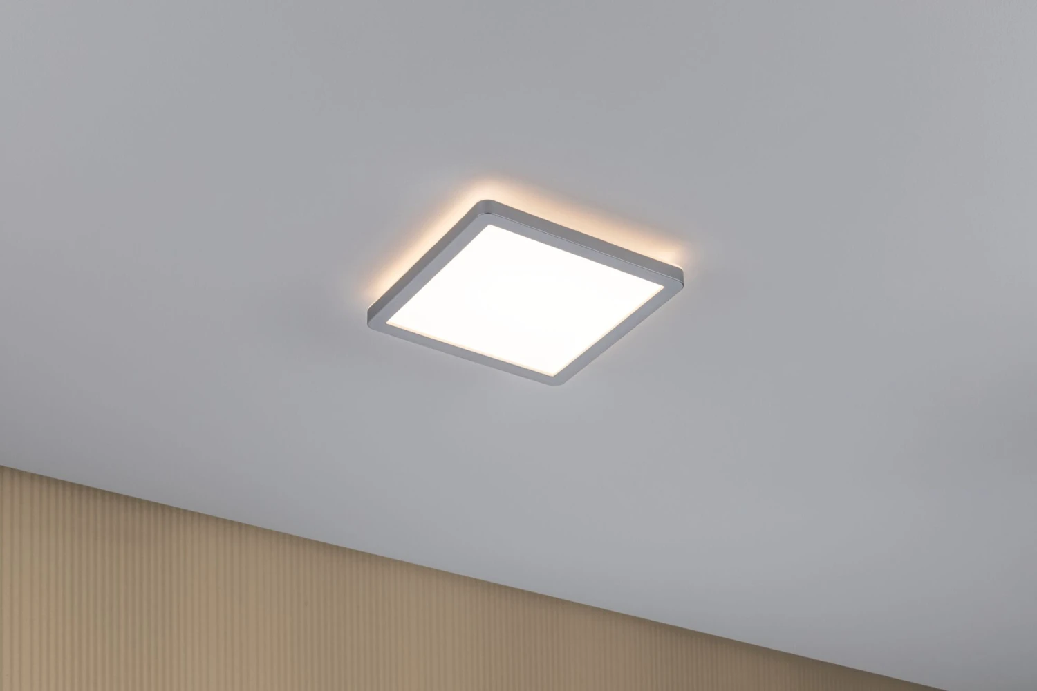 Paulmann LED Panel Atria Shine Backlight Eckig 190x190mm 11,2W 900lm 3000K Chrom Matt - Image 3