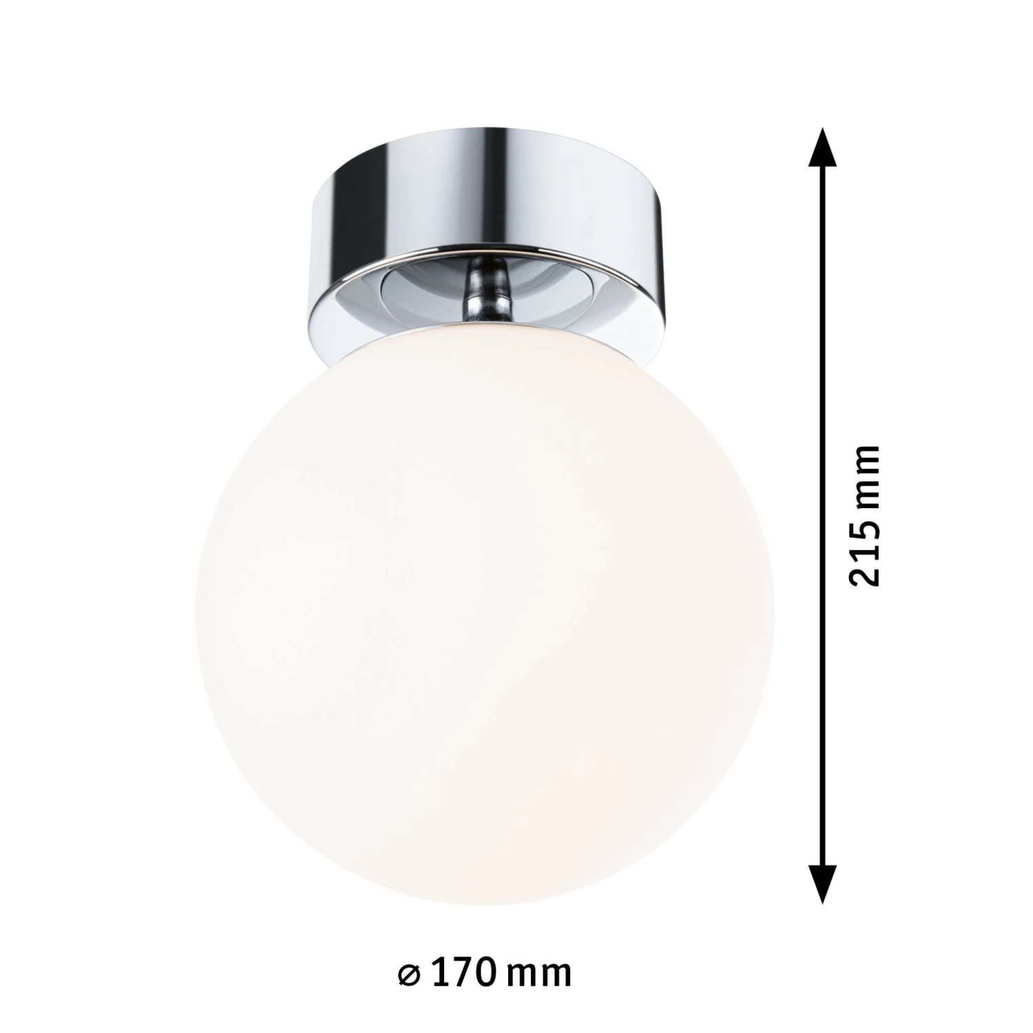 Paulmann Selection Bathroom LED Deckenleuchte Gove IP44 3000K 900lm 230V 9W Chrom/Satin - Image 2