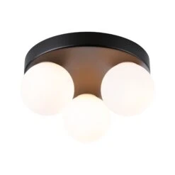 Paulmann Selection Bathroom Deckenleuchte Gove IP44 G9 230V Max. 3x20W Dimmbar Schwarz Matt/Satin