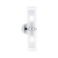 Paulmann Selection Bathroom Wandleuchte Luena IP44 E14 230V Max. 2x20W Dimmbar Chrom/Glas