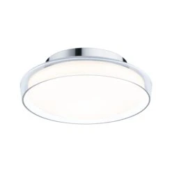 Paulmann Selection Bathroom LED Deckenleuchte Luena IP44 3000K 600lm 230V 11,5W Glas/Chrom
