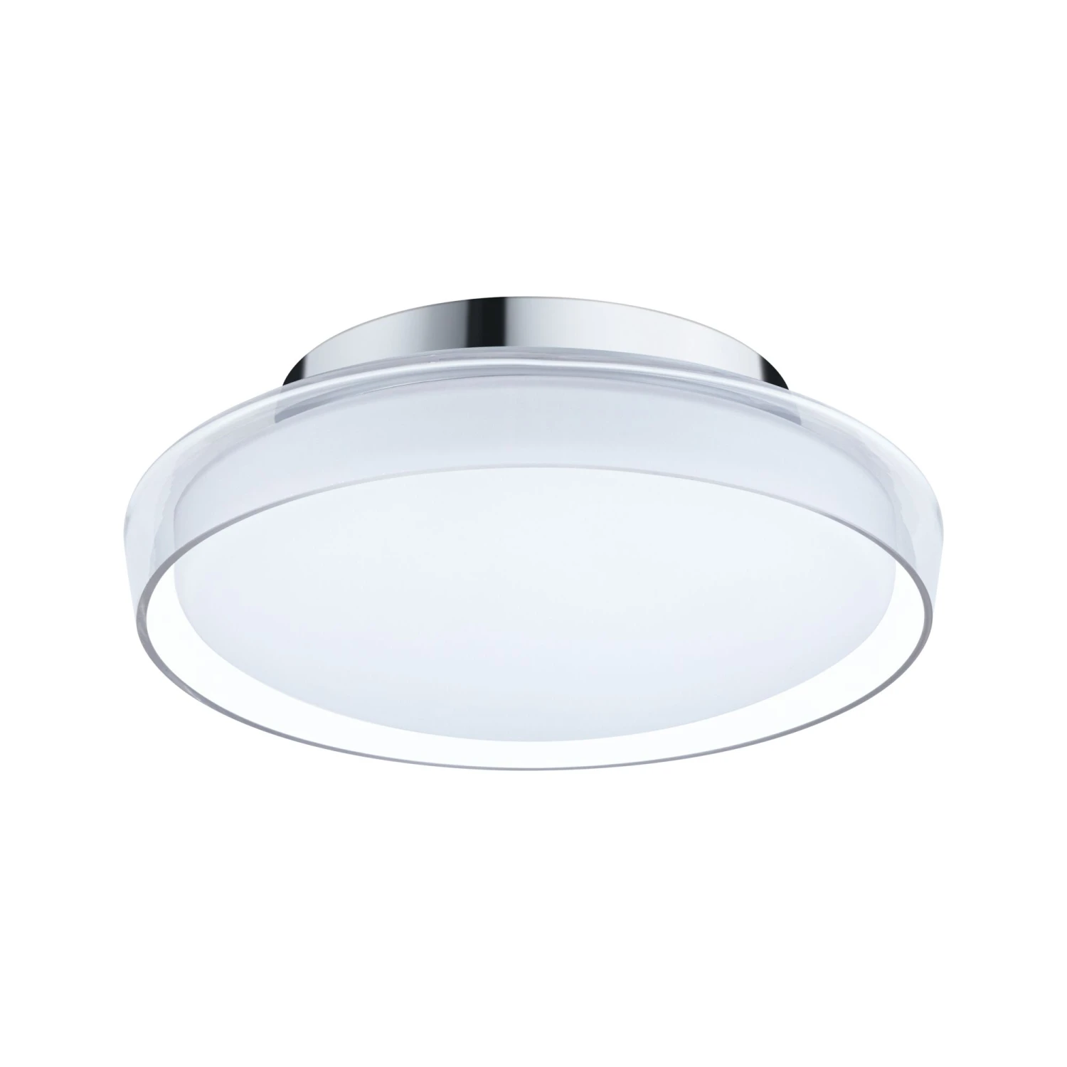 Paulmann Selection Bathroom LED Deckenleuchte Luena IP44 3000K 600lm 230V 11,5W Glas/Chrom - Image 6