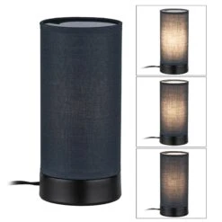 Paulmann Tischleuchte Pia E14 Max. 25W Schwarz Matt