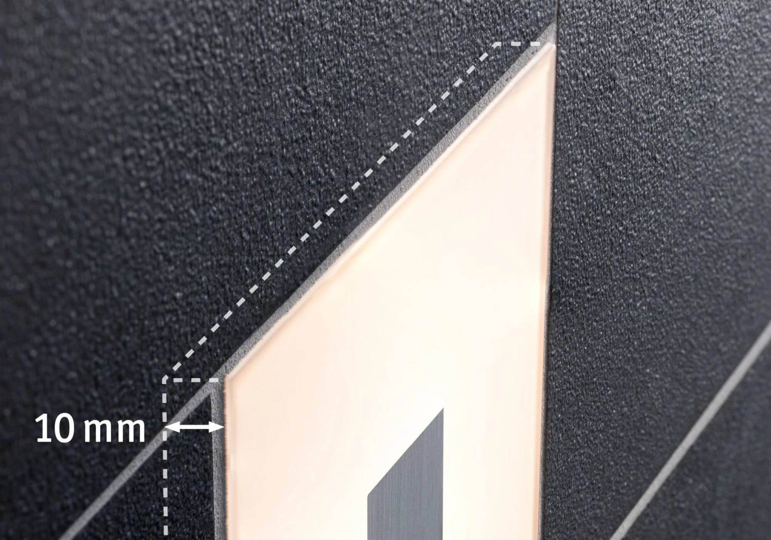 Paulmann LumiTiles LED Fliesen Square 5er-Set IP44 100x10mm 5x20lm 230/12V 5x0,8W 2700K Weiß Kunststoff/Aluminium – Bild 4