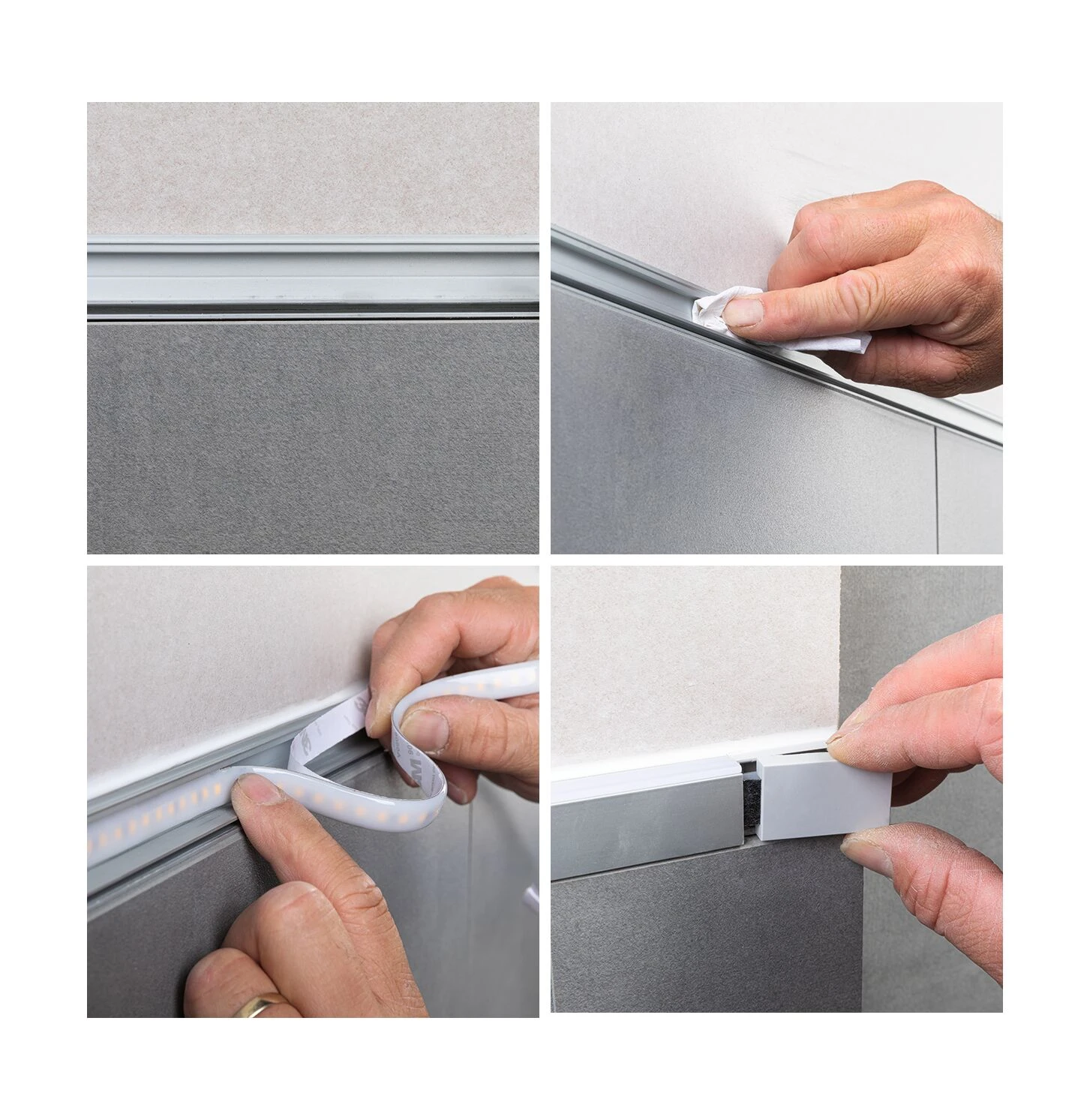 Paulmann LumiTiles LED Strip Aufbauprofil Top 2m Alu Eloxiert/Satin - Image 10