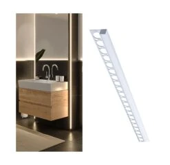 Paulmann LumiTiles LED Strip Profil Frame 1m Alu Eloxiert/Satin