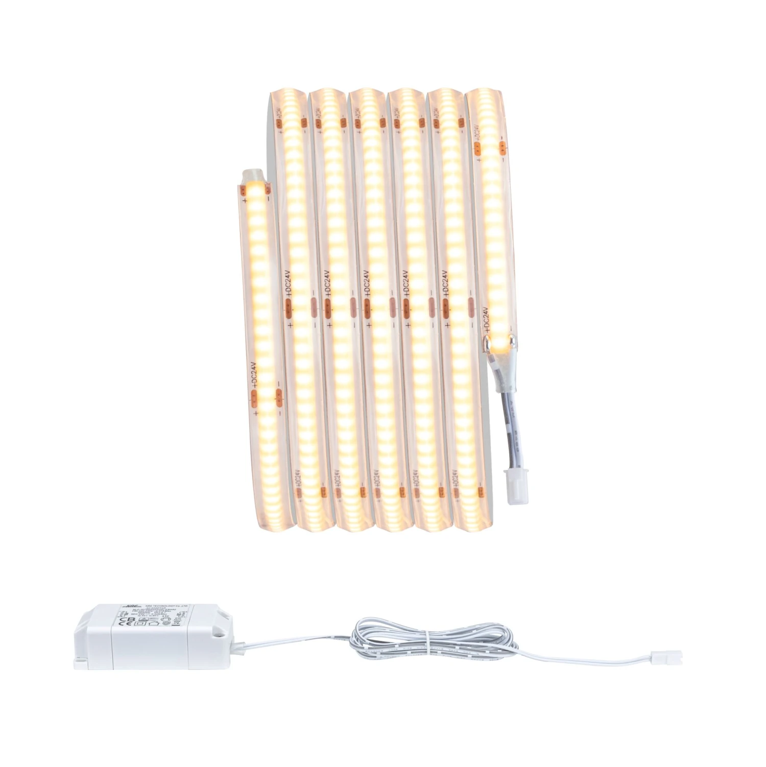 Paulmann LumiTiles LED Stripe Full-Line COB Slim 2m IP44 6W 460lm 280LEDs/m 2700K 7VA - Image 8