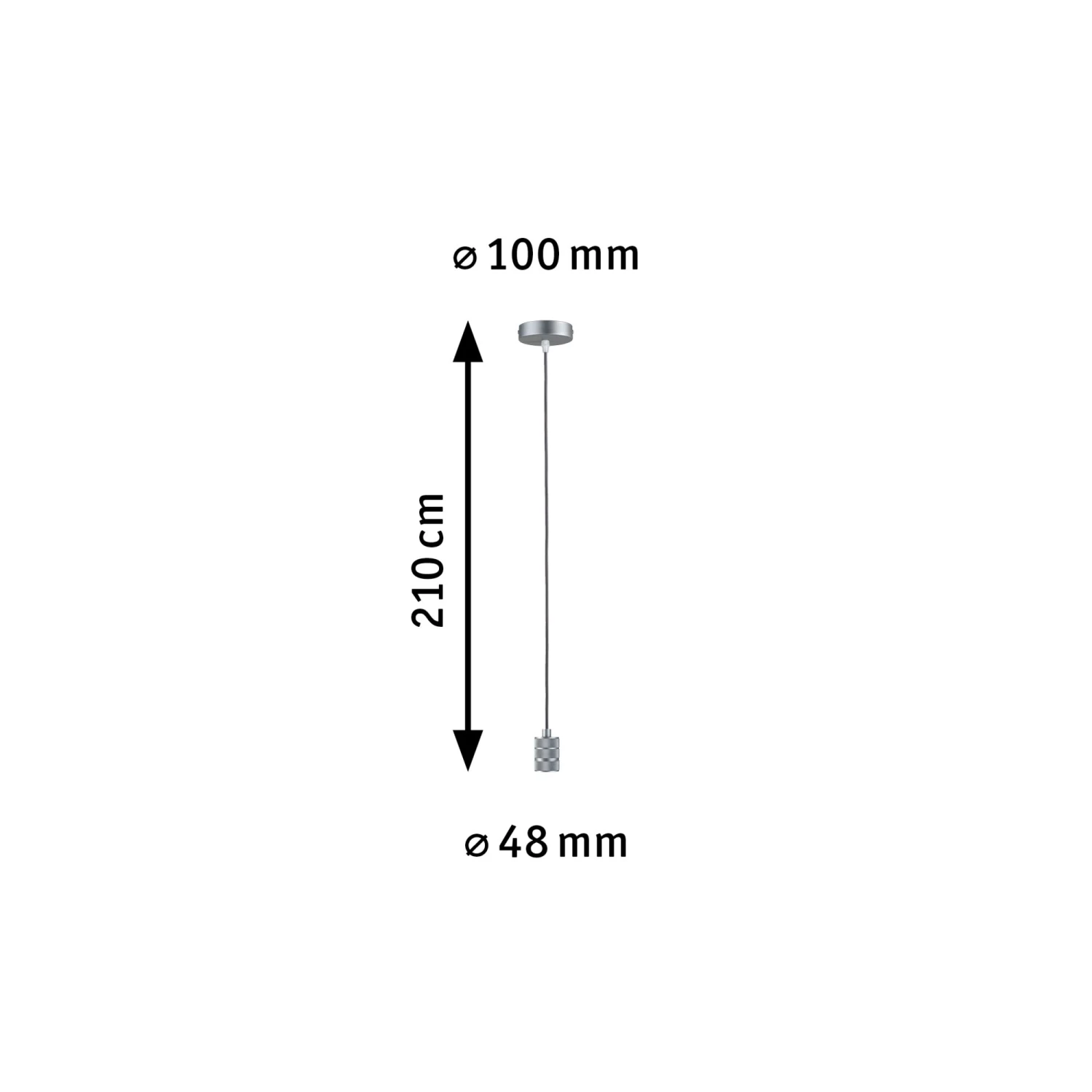 Paulmann Neordic Pendelleuchte Tilla E27 Max. 60W Alu Dimmbar Metall - Image 3