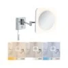 Paulmann LED Kosmetikspiegel Jora IP44 White Switch 60lm 230V 3,3W Chrom/Weiß/Spiegel