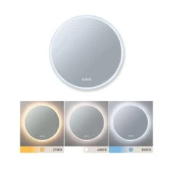 Paulmann LED Leuchtspiegel Mirra IP44 White Switch 1580lm 230V 21W Dimmbar Spiegel/Weiß