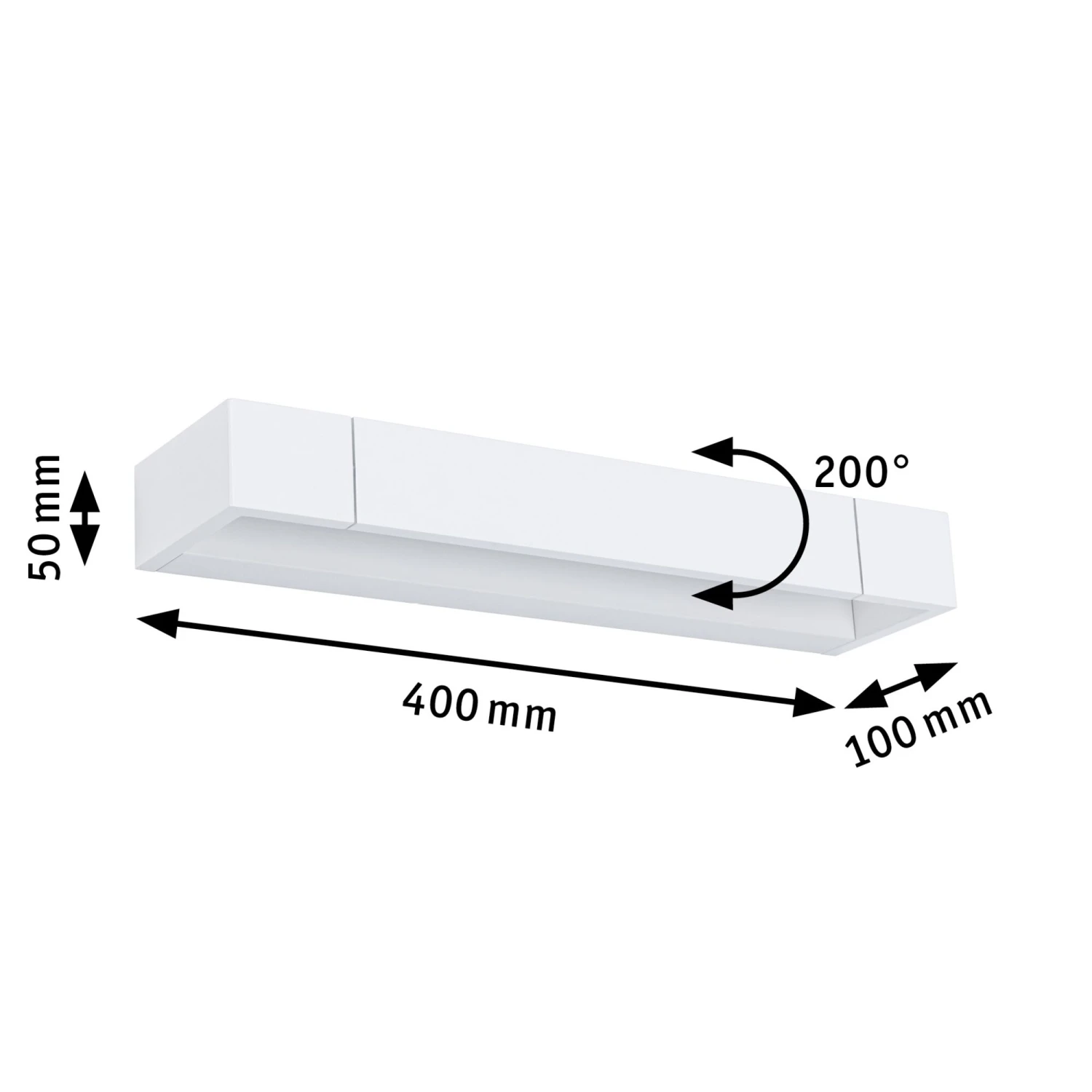 Paulmann LED Wandleuchte 3-Step-Dim Lucille IP44 2700K 1000lm 230V 11,5W Dimmbar Weiß - Image 2