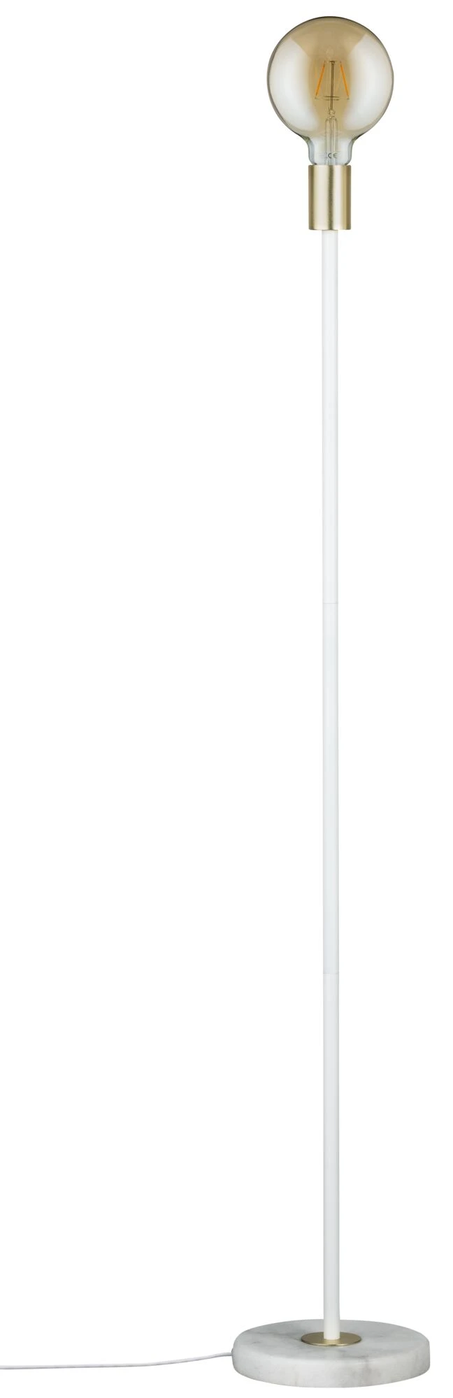 Paulmann Neordic Stehleuchte Nordin E27 Max. 20W Weiß/Gold Matt Marmor/Metall - Image 7
