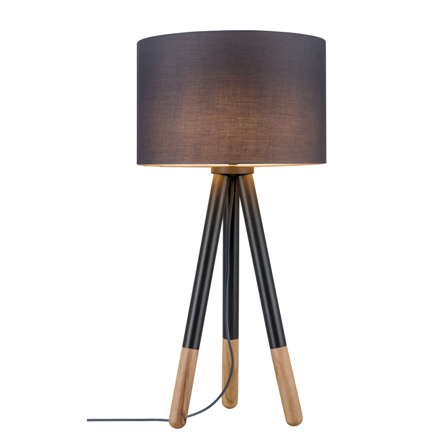 Paulmann Neordic Tischleuchte Rurik E27 Max. 20W Grau/Holz Stoff/Metall/Holz - Image 5