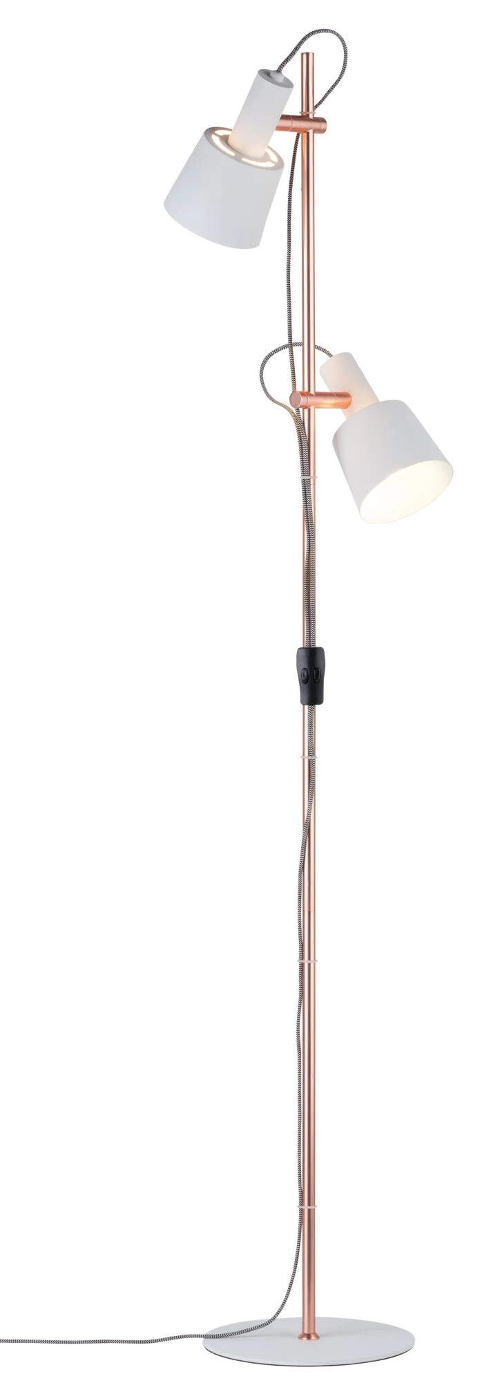 Paulmann Neordic Stehleuchte Haldar E14 Max. 2x20W Weiß/Kupfer Matt Metall - Image 2