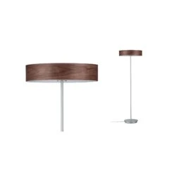 Paulmann Neordic Stehleuchte Liska E27 Max. 3x20W Holz Dunkel/Chrom Matt Holz/Metall