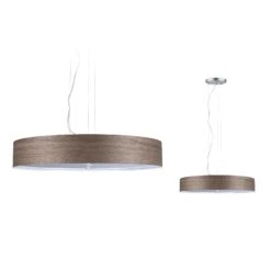 Paulmann Neordic Pendelleuchte Liska E27 Max. 3x20W Holz Dunkel/Chrom Matt Dimmbar Holz/Metall