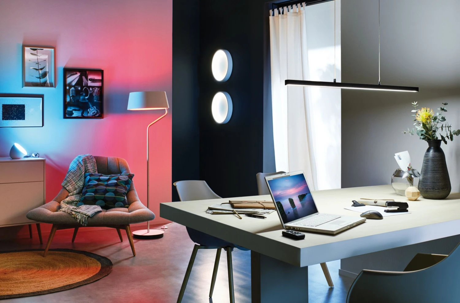 Paulmann LED Pendelleuchte Smart Home Bluetooth Lento Tunable White 1700lm 43W Schwarz Dimmbar - Image 6