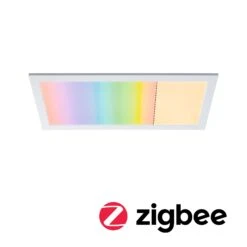 Paulmann LED Panel Smart Home Zigbee 3.0 Amaris Eckig 595x295mm 22W 1800lm RGBW Weiß Matt Dimmbar