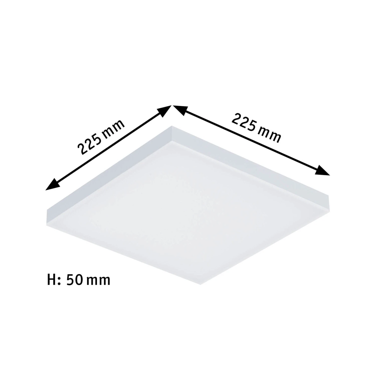 Paulmann LED Panel 3-Step-Dim Velora Eckig 225x225mm 12W 1200lm 3000K Weiß Matt Dimmbar - Image 3