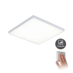 Paulmann LED Panel 3-Step-Dim Velora Eckig 295x295mm 17W 1600lm 3000K Weiß Matt Dimmbar