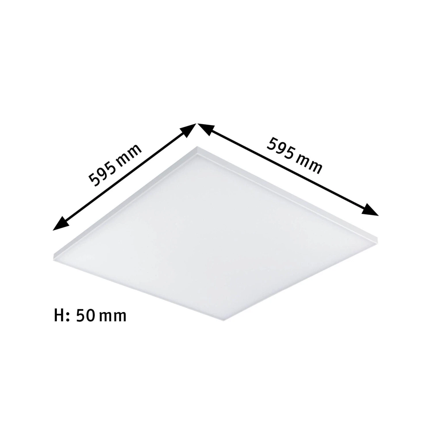 Paulmann LED Panel 3-Step-Dim Velora Eckig 595x595mm 34W 3500lm 3000K Weiß Matt Dimmbar - Image 3