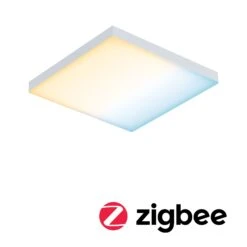 Paulmann LED Panel Smart Home Zigbee 3.0 Velora Eckig 225x225mm 8,5W 800lm Tunable White Weiß Matt Dimmbar