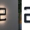 Paulmann Solar LED Hausnummernleuchte LED Hausnummernleuchte Inkl. Wechselbarer Akku Nummer 2 Inkl. Wechselbarer Akku IP44 3000K 6lm Schwarz