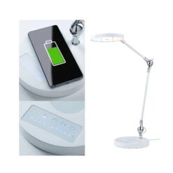 Paulmann LED Schreibtischleuchte Numis Qi White Switch 1000lm 11W Weiß